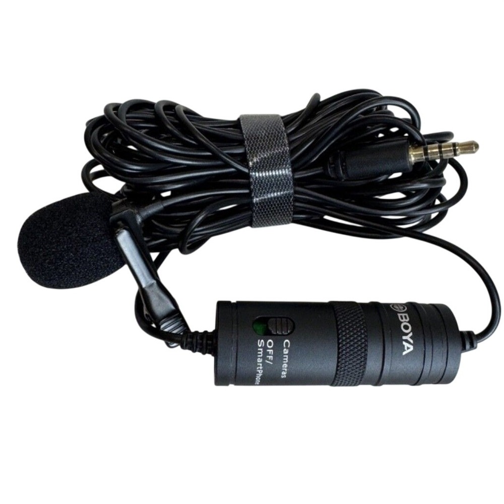 Boya BY-M1 Omnidirectional Lavalier Microphone for DSLR Cameras and Smartphones